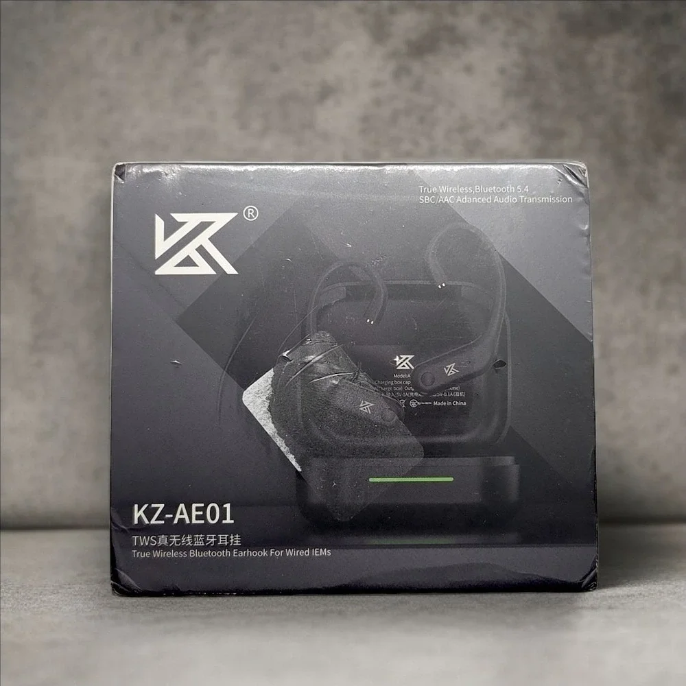 KZ AE01 Wireless Ear Hook Bluetooth 5.4 Earphones with Charging Case